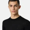 Broderet sweater i uldblanding