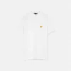Broderet T-shirt i bomuldsjersey