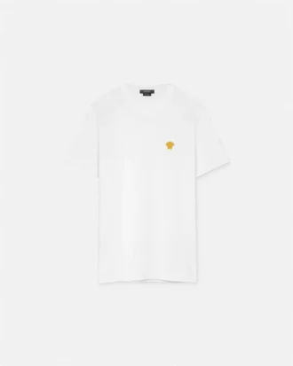 Broderet T-shirt i bomuldsjersey