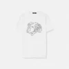 Broderet T-shirt i bomuldsjersey