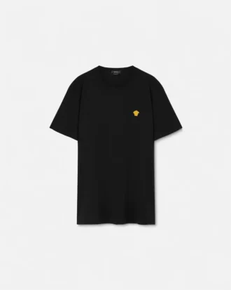 Broderet T-shirt i bomuldsjersey