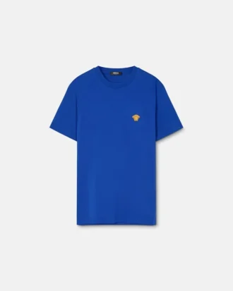 Broderet T-shirt i bomuldsjersey
