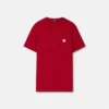 Broderet T-shirt i bomuldsjersey