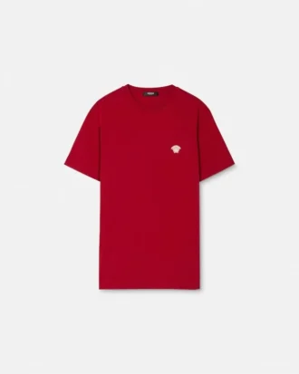 Broderet T-shirt i bomuldsjersey