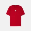 Broderet T-shirt i bomuldsjersey