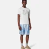 Broderet T-shirt i bomuldsjersey