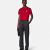Broderet T-shirt i bomuldsjersey