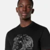 Broderet T-shirt i bomuldsjersey