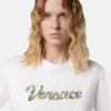 Broderet T-shirt i bomuldsjersey
