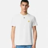 Broderet T-shirt i bomuldsjersey