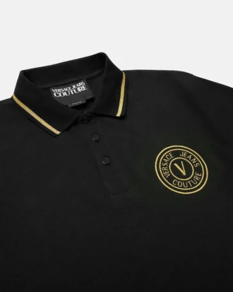 Broderet V-Emblem-poloskjorte