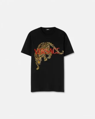 Broderet Versace Leopard T-shirt