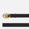 Buckle Crest læderbælte 4 cm Buckle Crest læderbælte 4 cm
