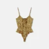 Cheetah Allover Silk Bodysuit