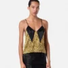 Cheetah Allover Silk Slip Camisole