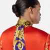 Cheetah Barocco Silk lavallière-skjorte