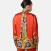 Cheetah Barocco Silk lavallière-skjorte