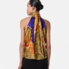 Cheetah Barocco Silk Lavallière Top