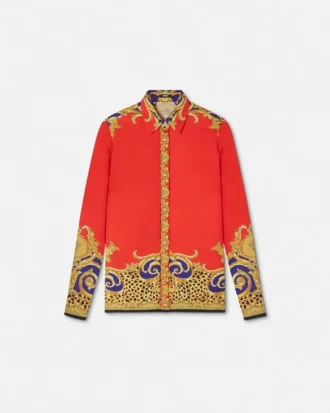 Cheetah Barocco Silk skjorte