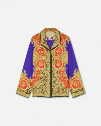 Cheetah Barocco Silk skjorte