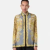 Cheetah Foulard silke skjorte
