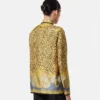 Cheetah Foulard silke skjorte