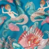 Coral Theatre Stor silkefoulard 90 cm