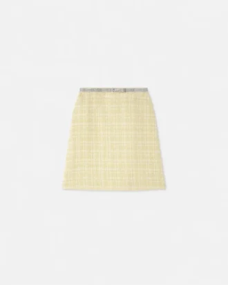 Crystal Tweed A-line miniskørt