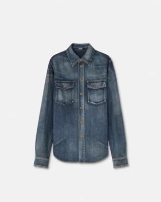 Denim-overskjorte