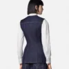 Denim-vest med tætsiddende pasform