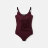 Drapede bodysuit i viskose-jersey