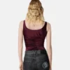 Drapede bodysuit i viskose-jersey