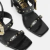 Emily slingback-sandaler med nitter