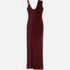 Envers-Satin Crépe Draped Gown