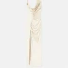Envers-Satin Crépe Draped Gown