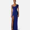 Envers-Satin Crépe Draped Gown