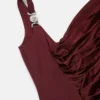 Envers-Satin Crépe Draped Gown