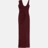 Envers-Satin Crépe Draped Gown
