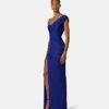 Envers-Satin Crépe Draped Gown