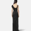 Envers-Satin Crépe Draped Gown