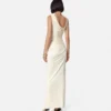 Envers-Satin Crépe Draped Gown