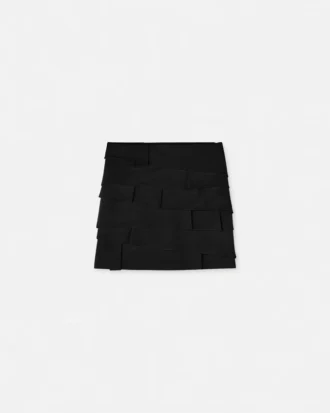 Envers-Satin tætsiddende miniskirt