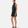 Envers-Satin tætsiddende miniskirt