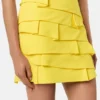Envers-Satin tætsiddende miniskirt