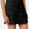 Envers-Satin tætsiddende miniskirt