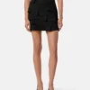 Envers-Satin tætsiddende miniskirt