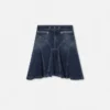 Flared denimskørt