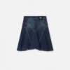 Flared denimskørt