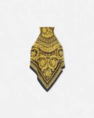 Foulard-top med print