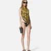 Foulard-top med print